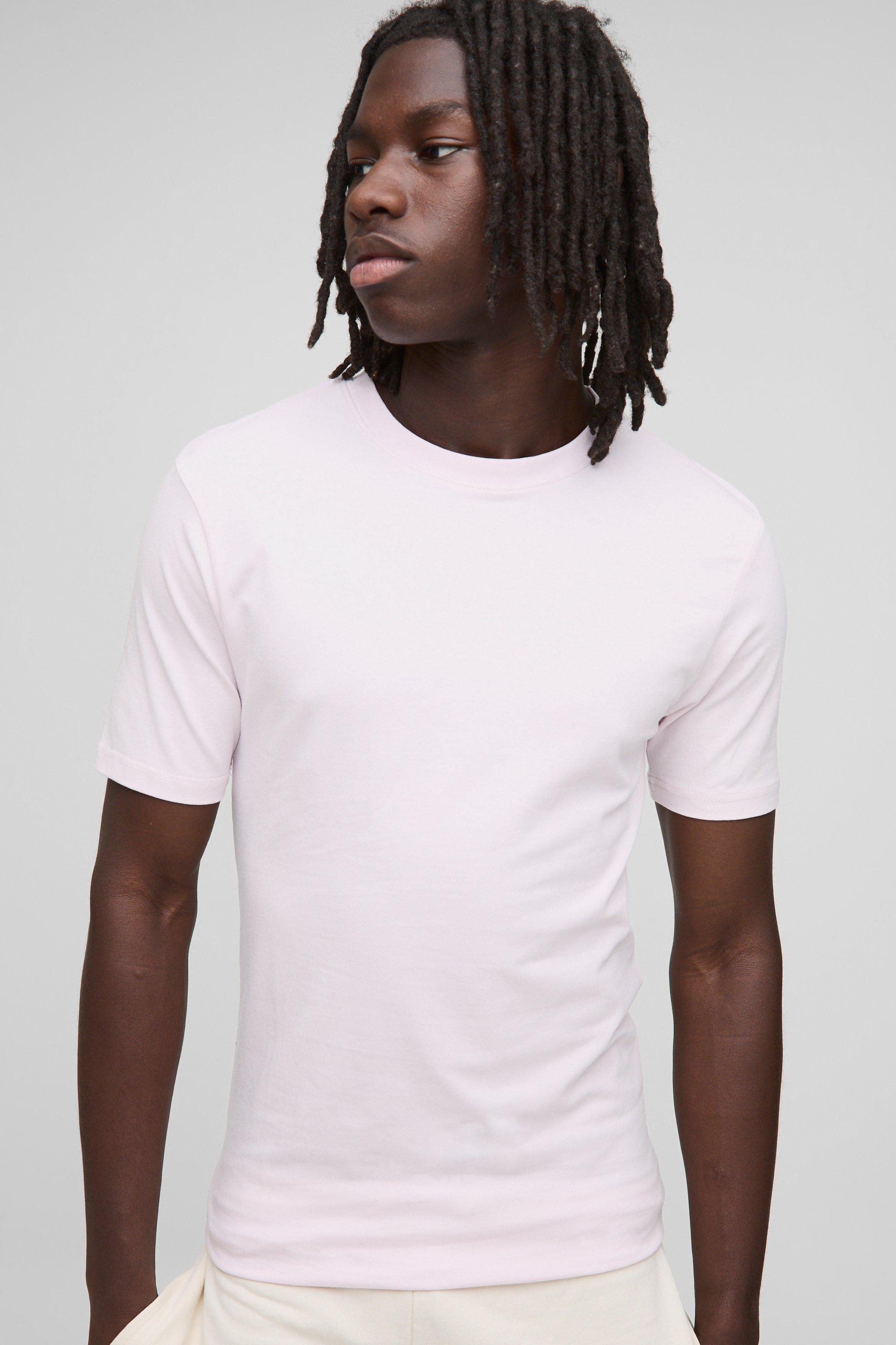 Basic Muscle Fit Crew Neck T-Shirt